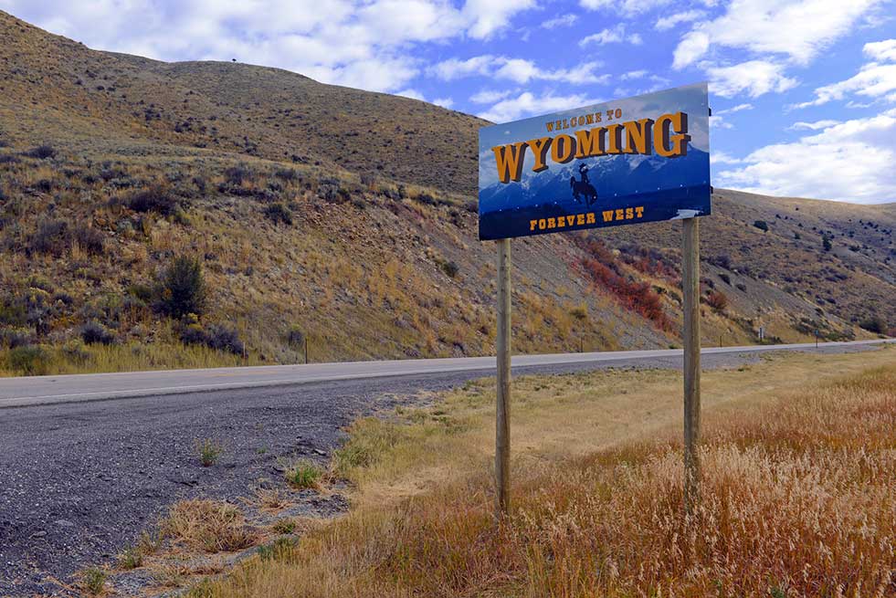 Welcome to Wyoming Sign